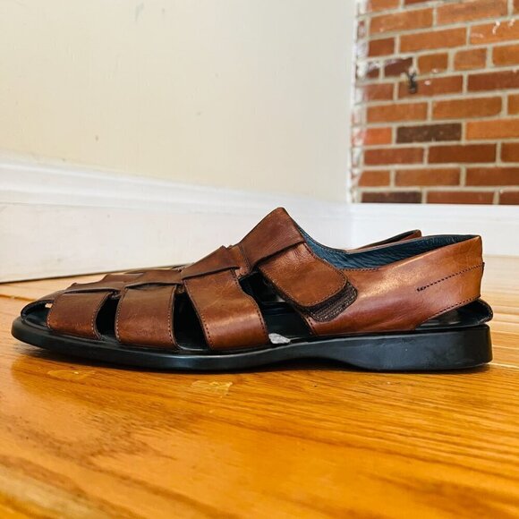 To Boot New York Men’s Adam Derrick Fisher Leather Sandals Made In Italy. Sz 11 main image 8